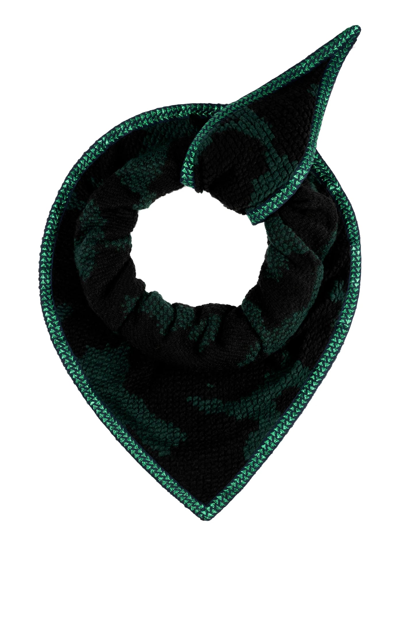Shawl Camo Green Black