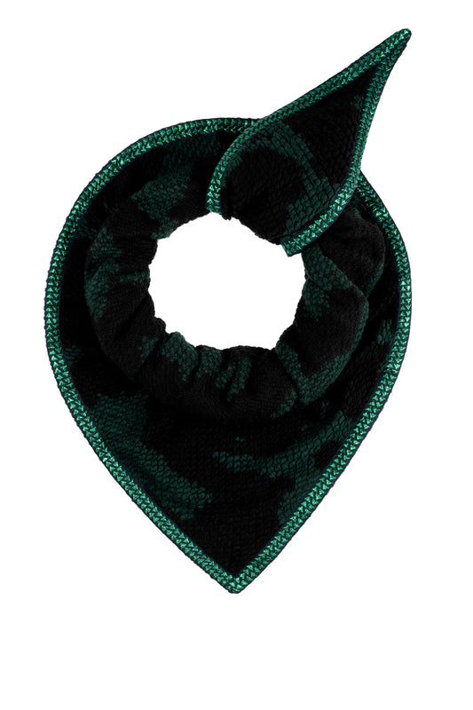 Shawl Camo Green Black