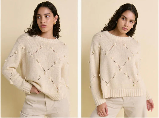 LL Pom Pom Jumpee Ivory