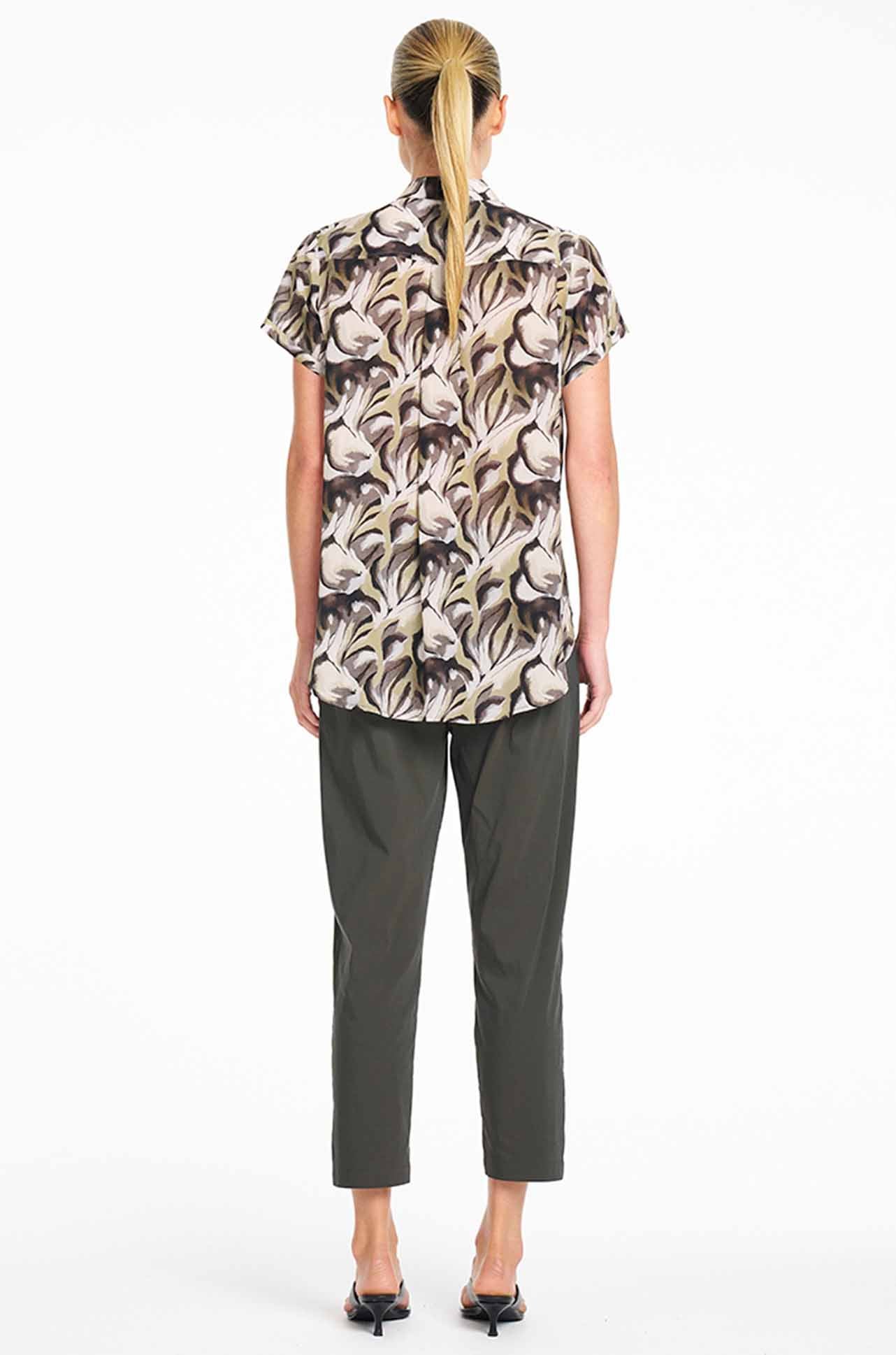 Zip Tapered Pant Microprene Bark