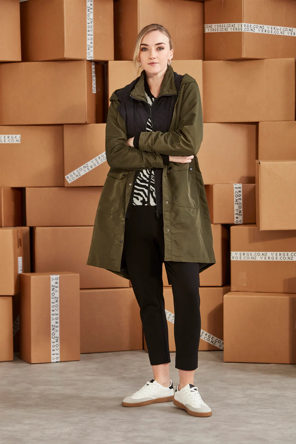 Stargaze Coat in Olive