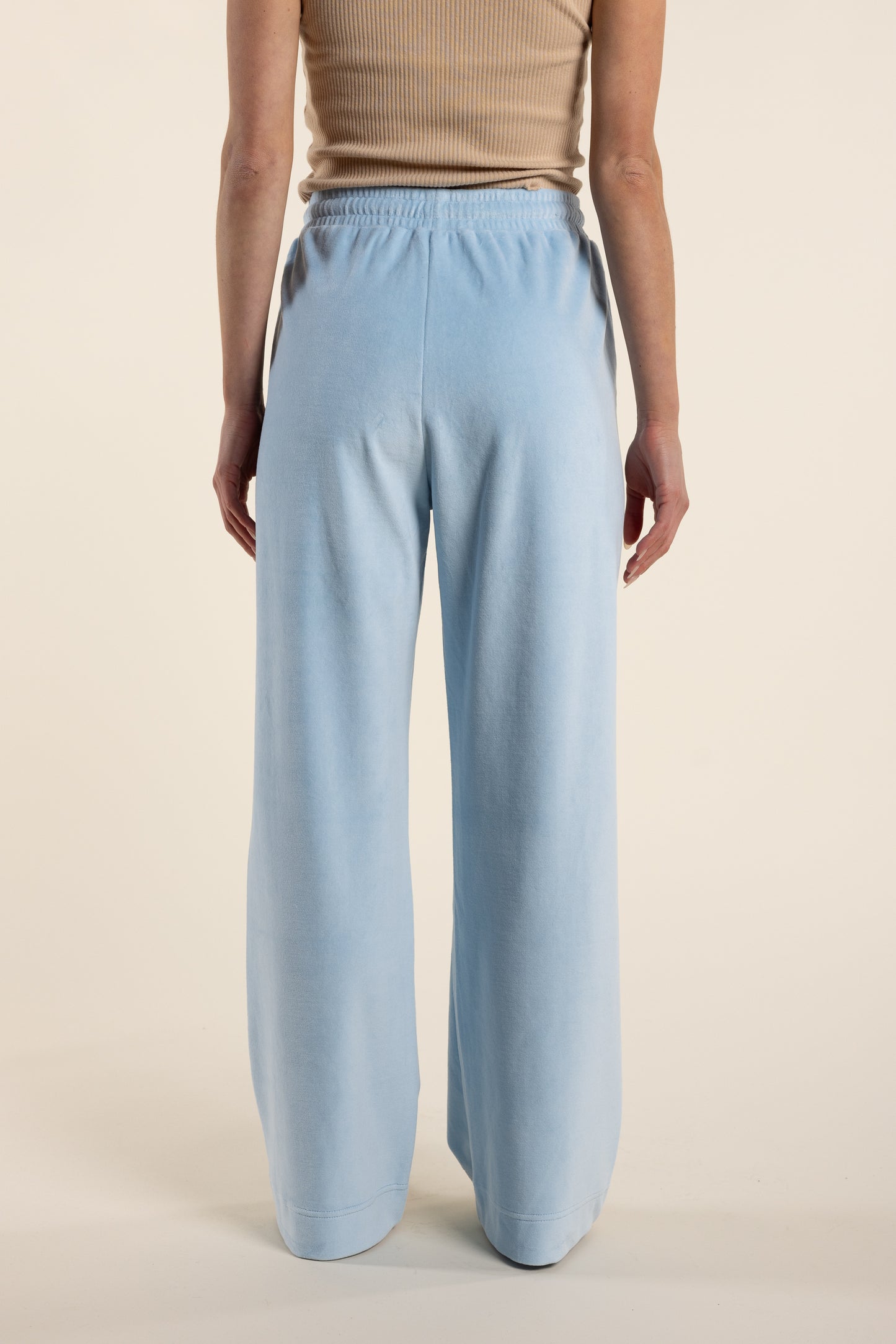 Velour Track Pant Ice Blue