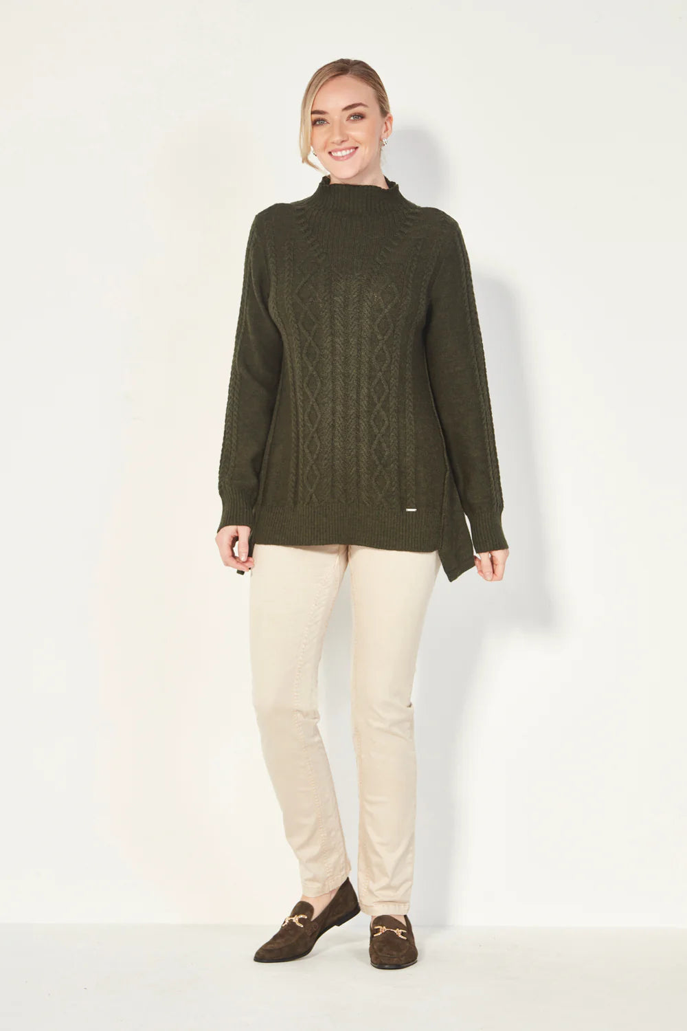 Whisper Sweater Olive Marle