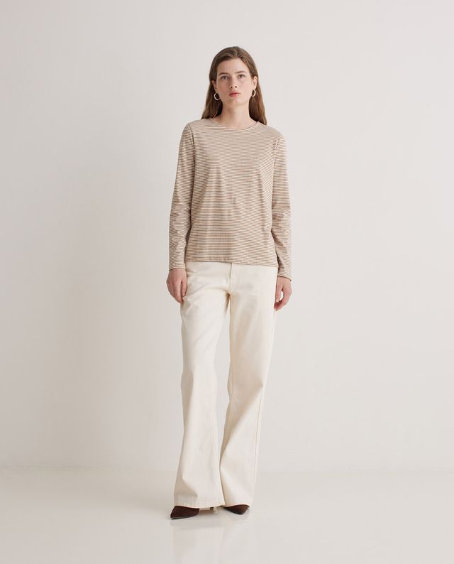 T Shirt Round Neck Stripes