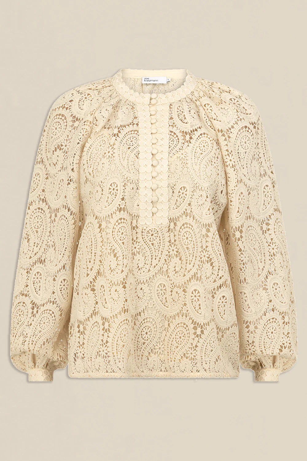 Adorn Top Ecru