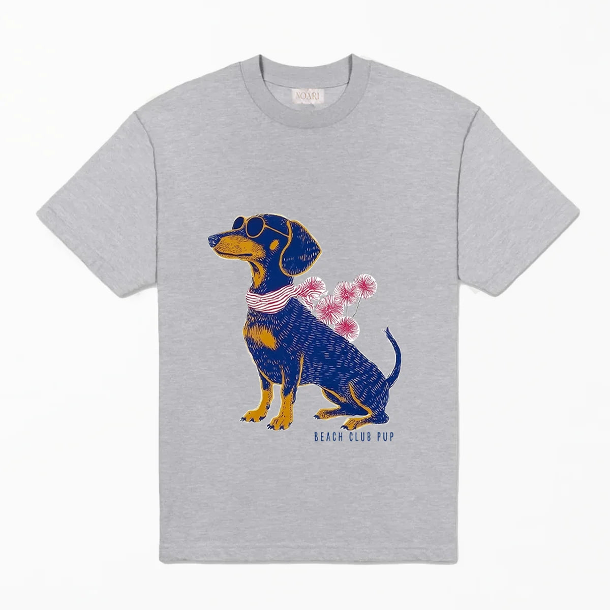 T Shirt Grey Beach Club Pup