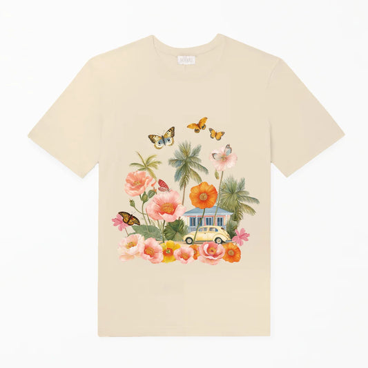 T Shirt Cream Beach House