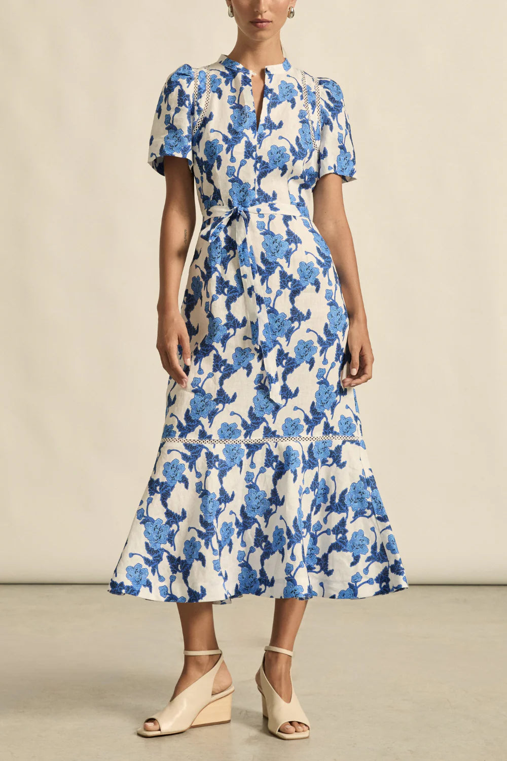 Cable Dress Azure Bouquet