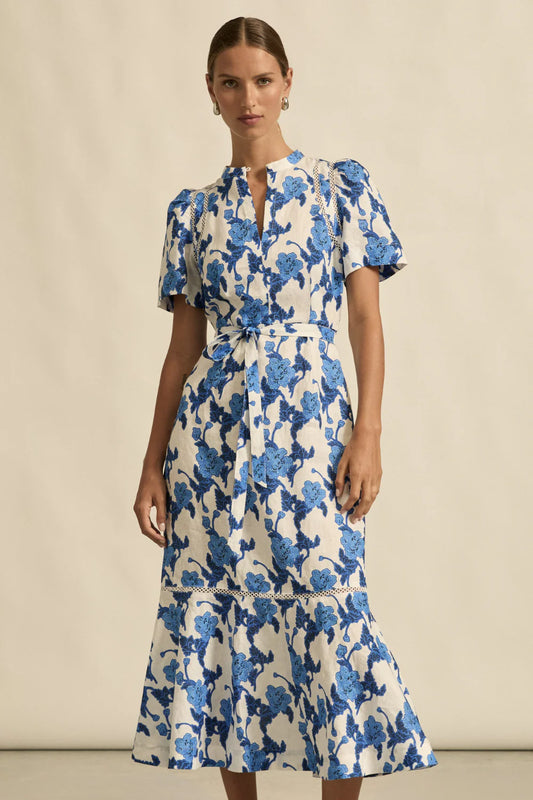 Cable Dress Azure Bouquet