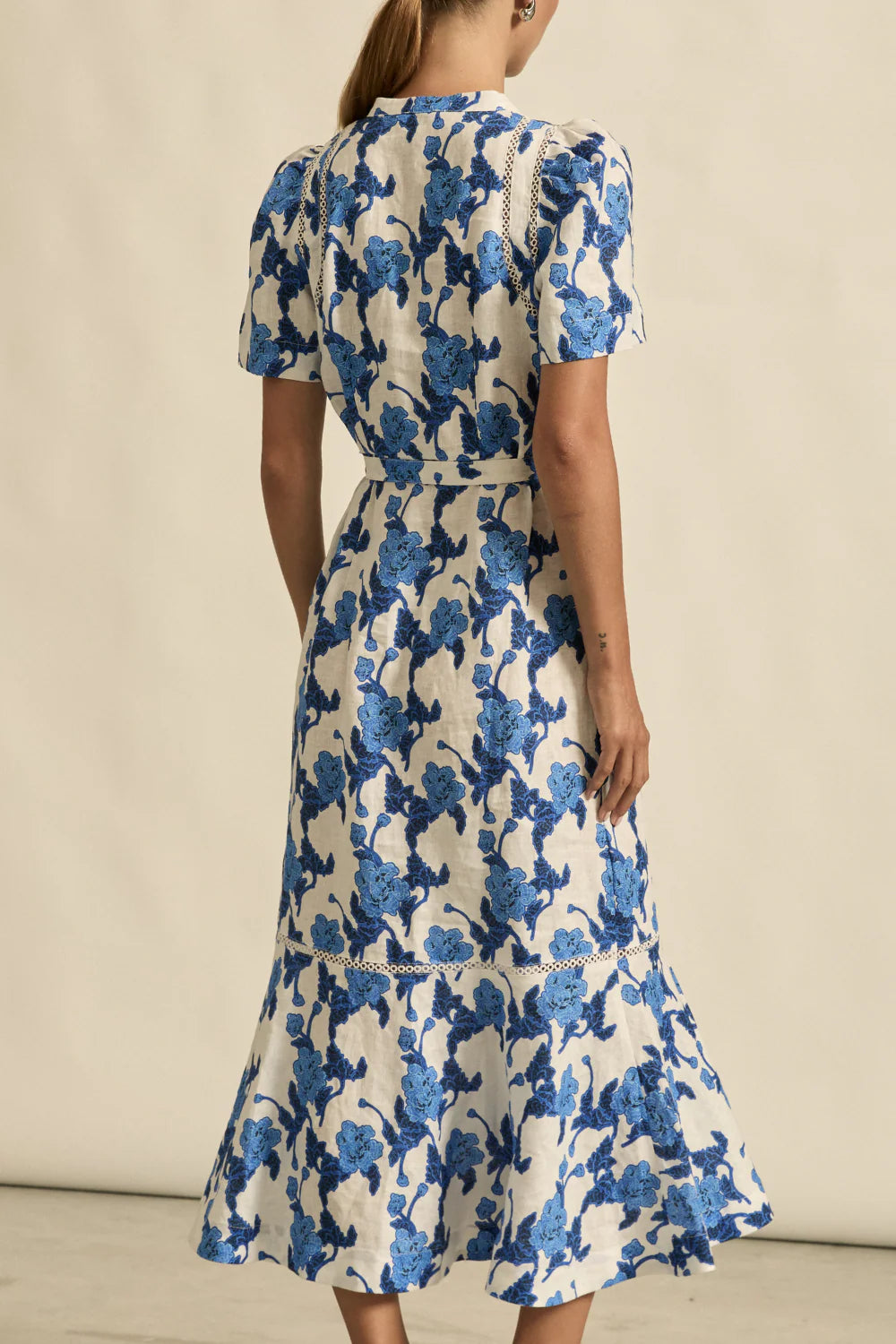 Cable Dress Azure Bouquet