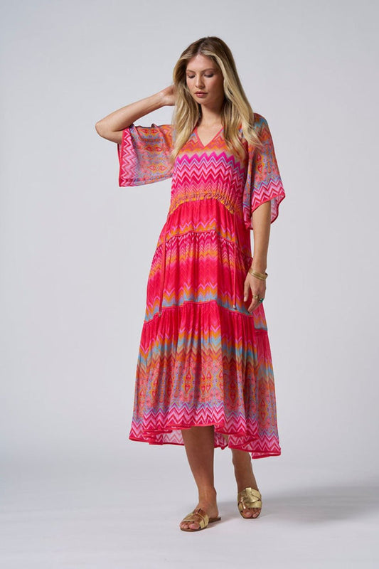 Rosita Midi Dress Rouge Multi