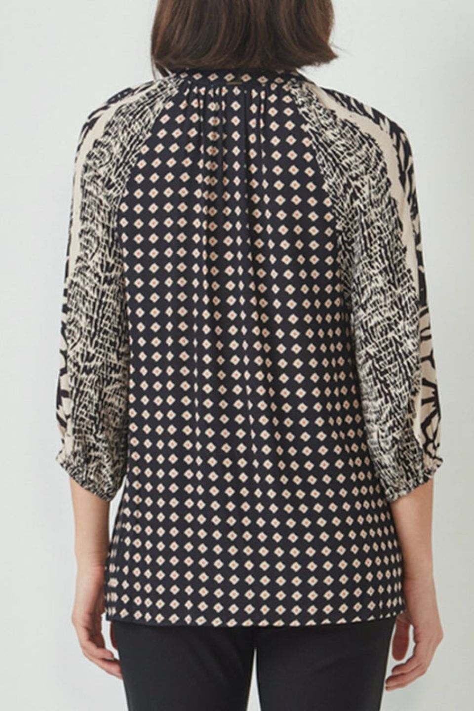 Inspire Blouse Black Print