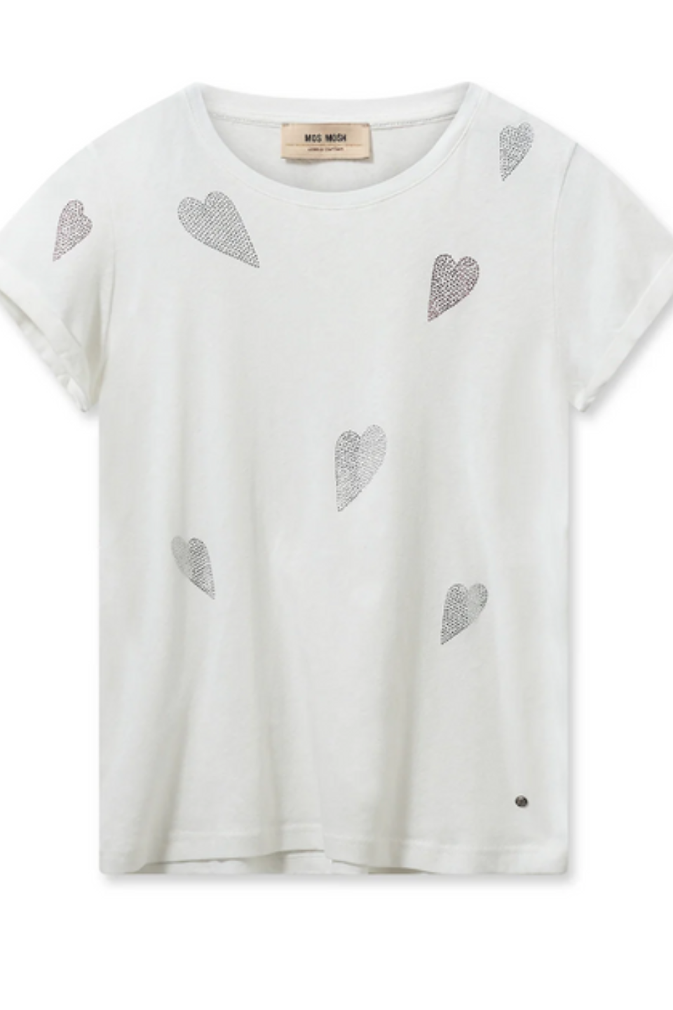 Laura Short Sleeve Glam Tee White