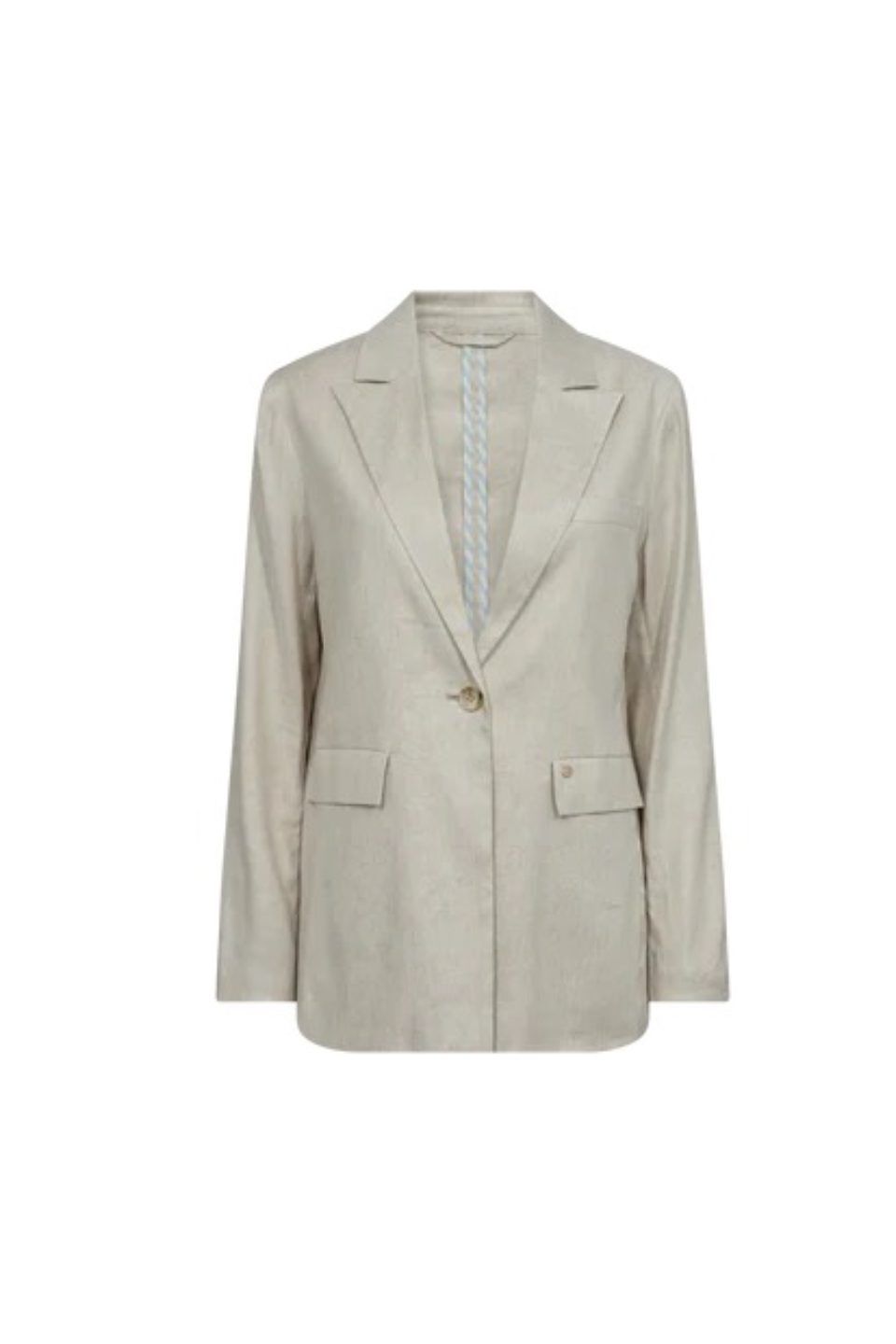 Selda Linen Blazer Cement