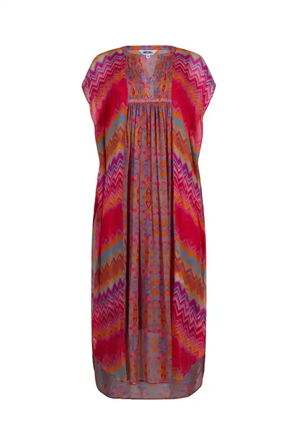 Rosita Kaftan Dress Rouge Multi