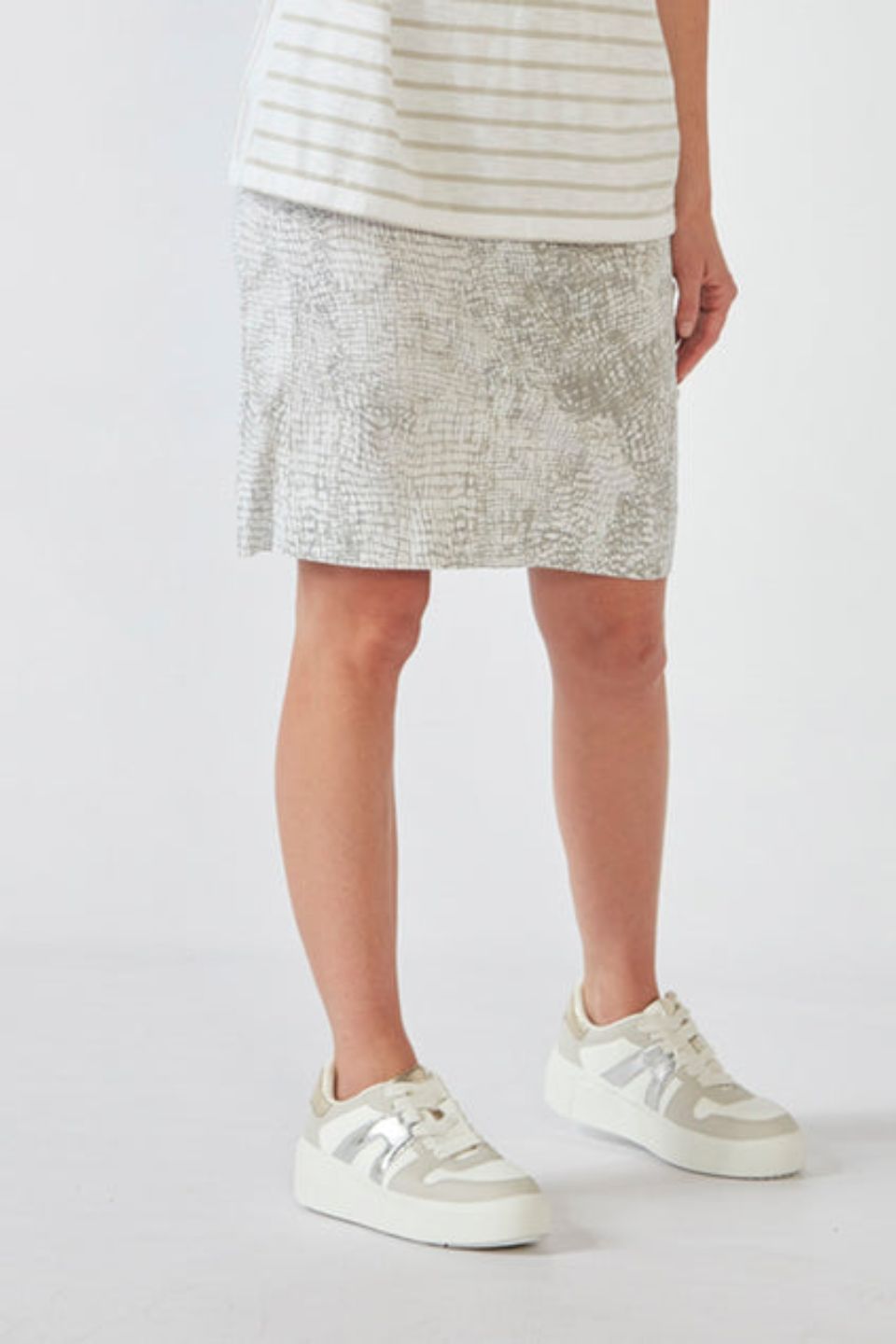 Acrobat Bay Skirt Pumice Print