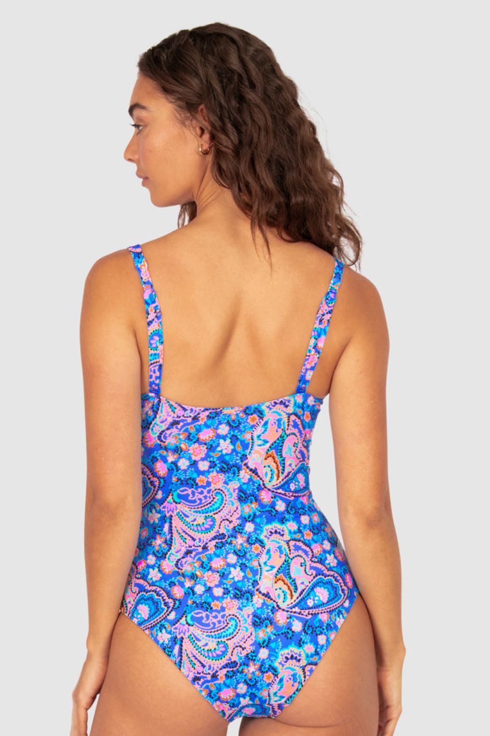 South Beach D-E Cup Ring Front One Piece Azure