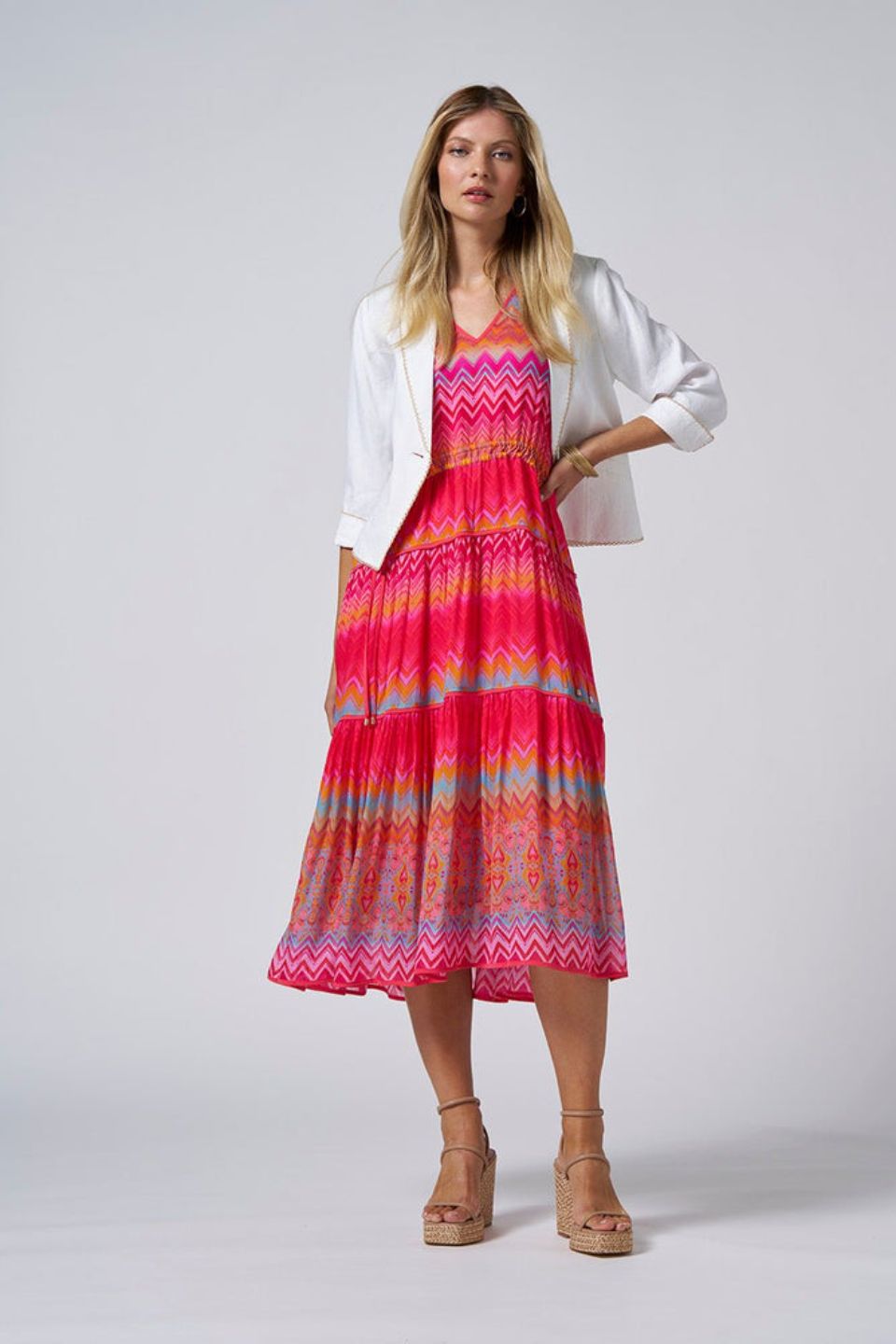 Rosita Midi Dress Rouge Multi