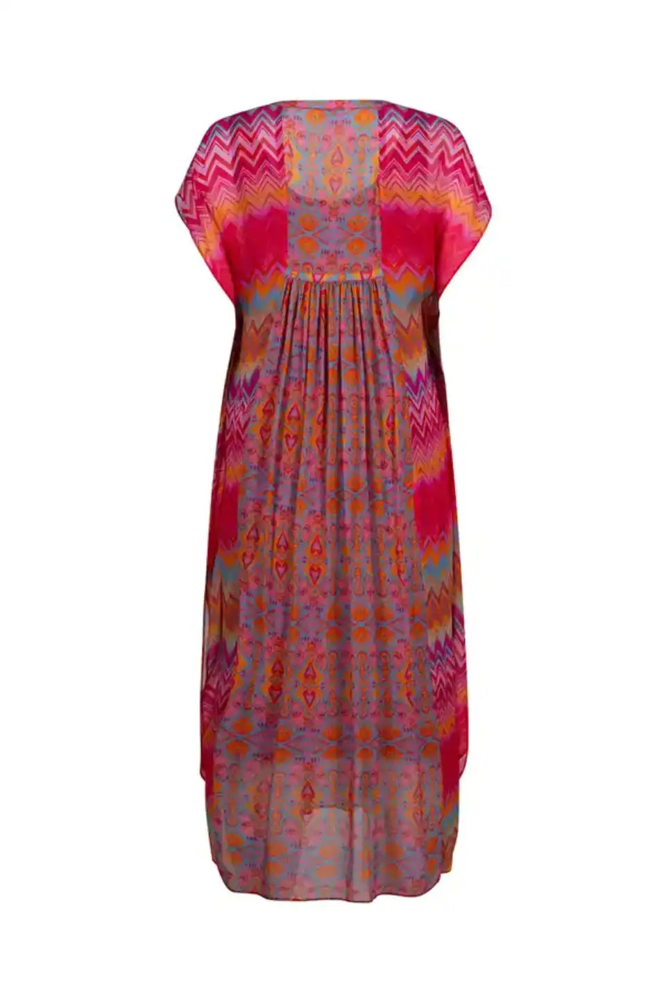 Rosita Kaftan Dress Rouge Multi