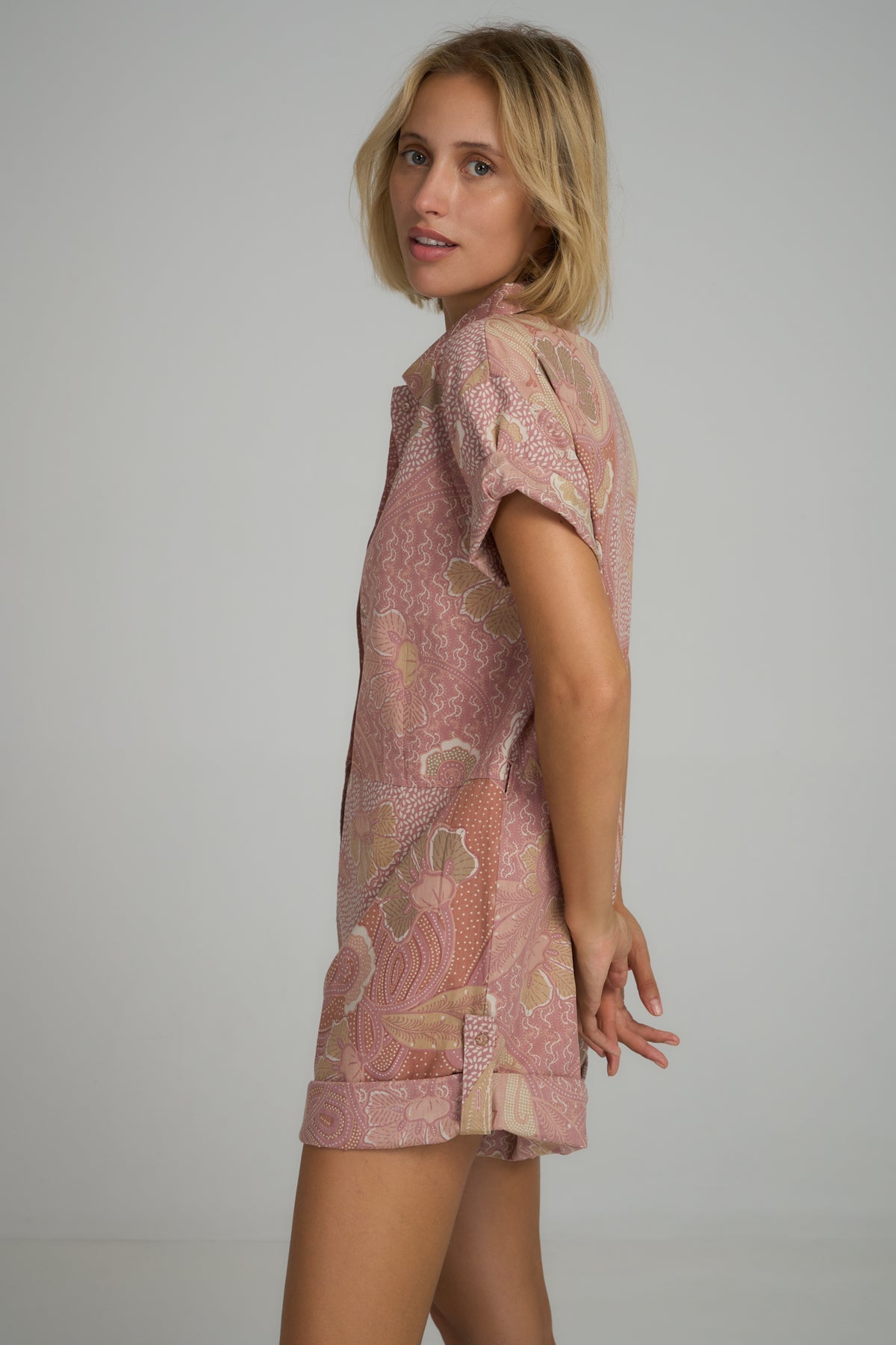 Eileen Playsuit Batik Rose