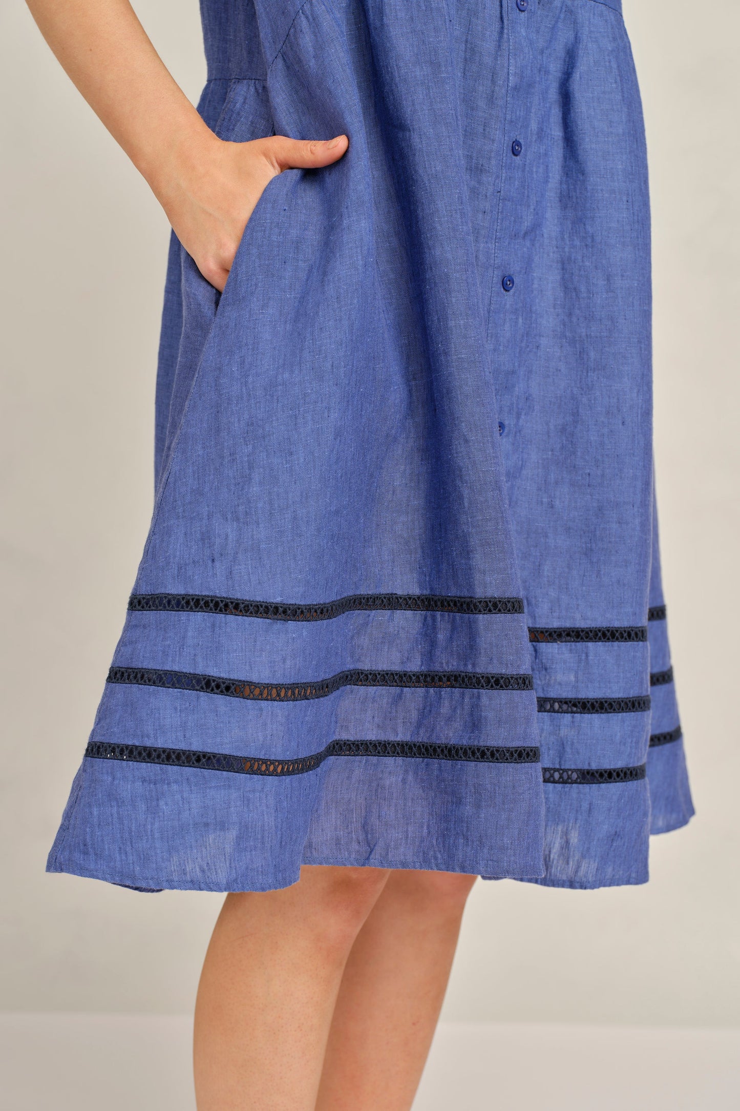 Maxine Lace Dress Denim