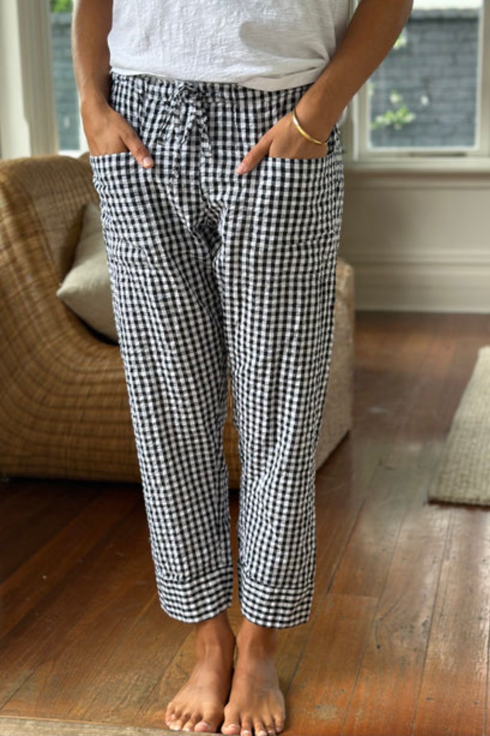 Darcy Cotton Pants Gingham