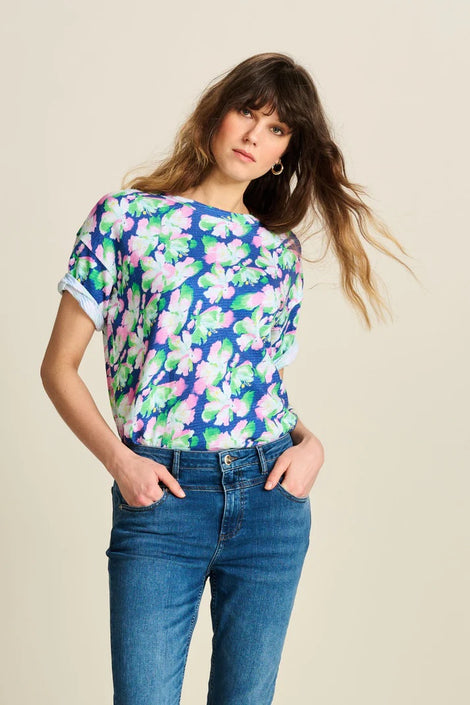 T-shirt Lilies Blue