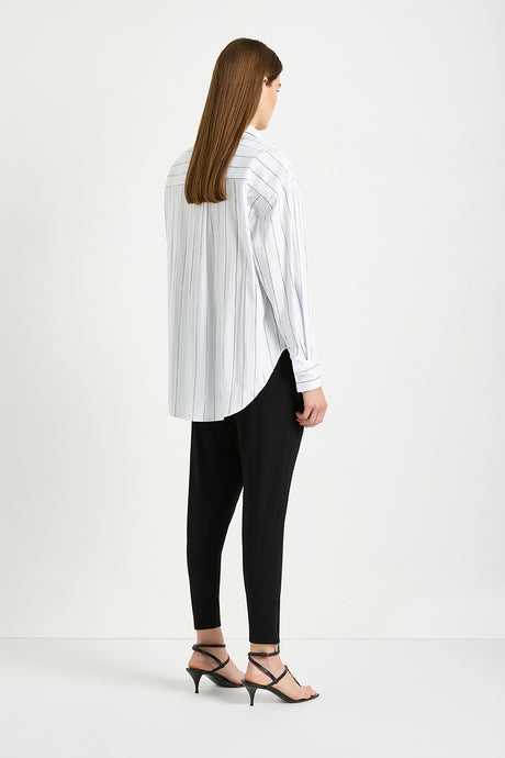 Relaxed Mid Shirt White Black