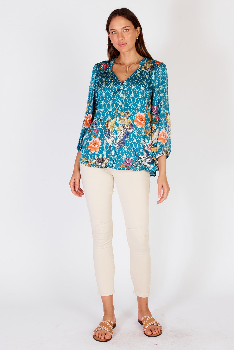 Flamingo Shirt Blue