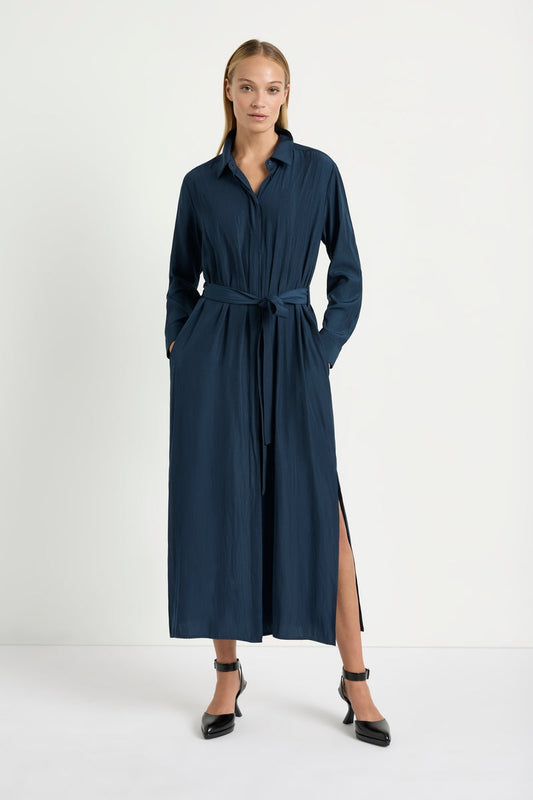 Tie Shirt Dress Beluga