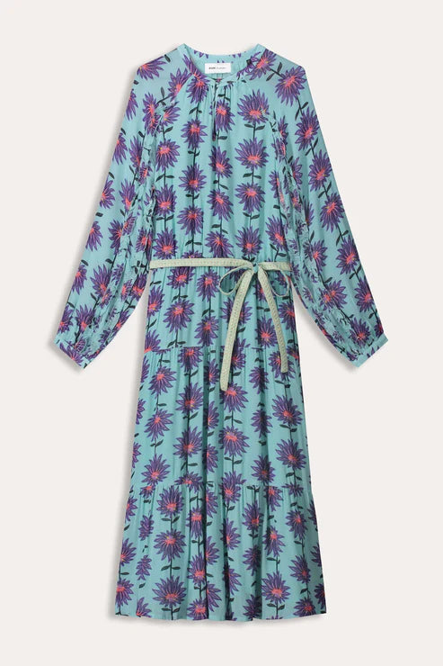 Dress Georgie Flower Aqua