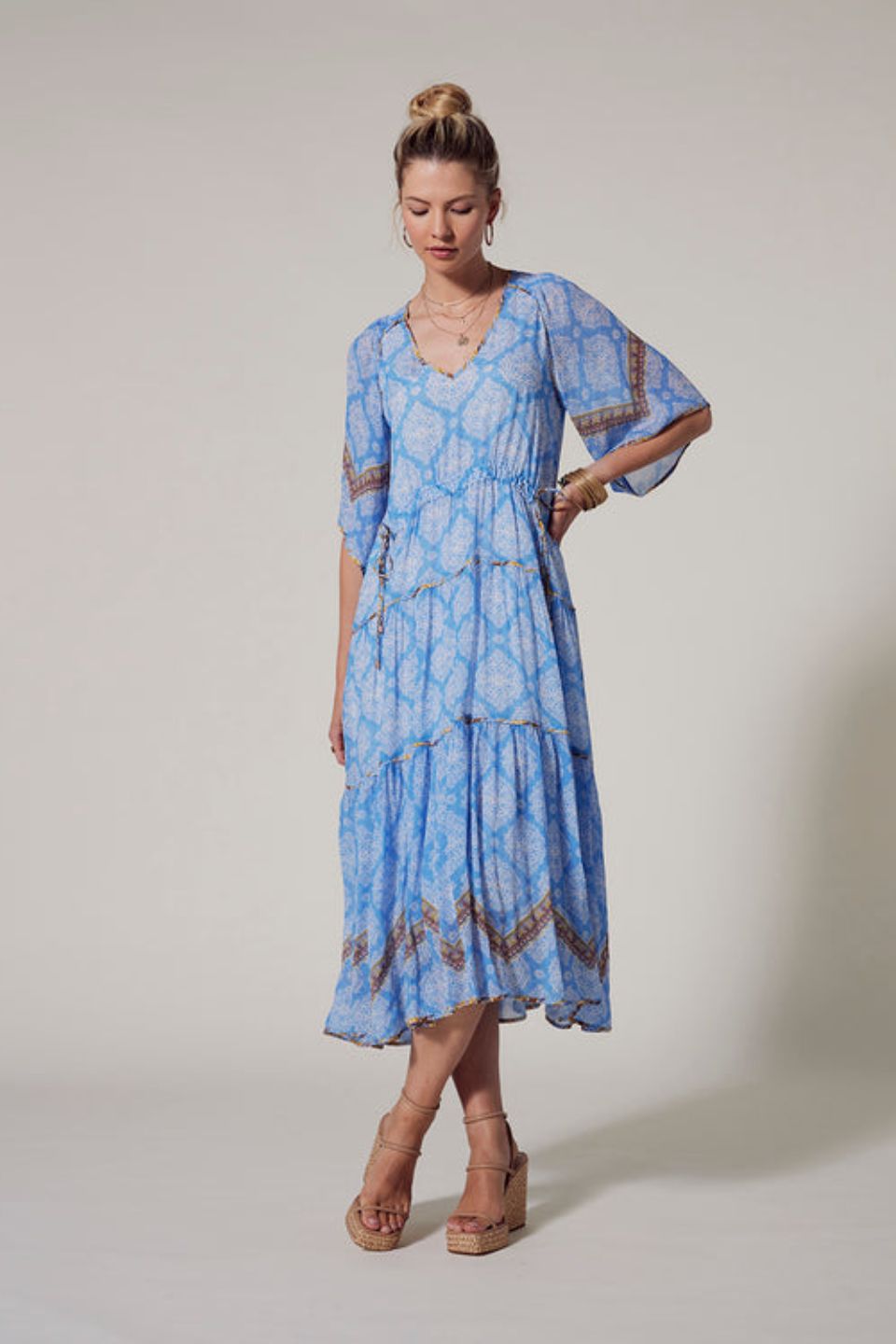 Anacapri Midi Dress Blue Bell