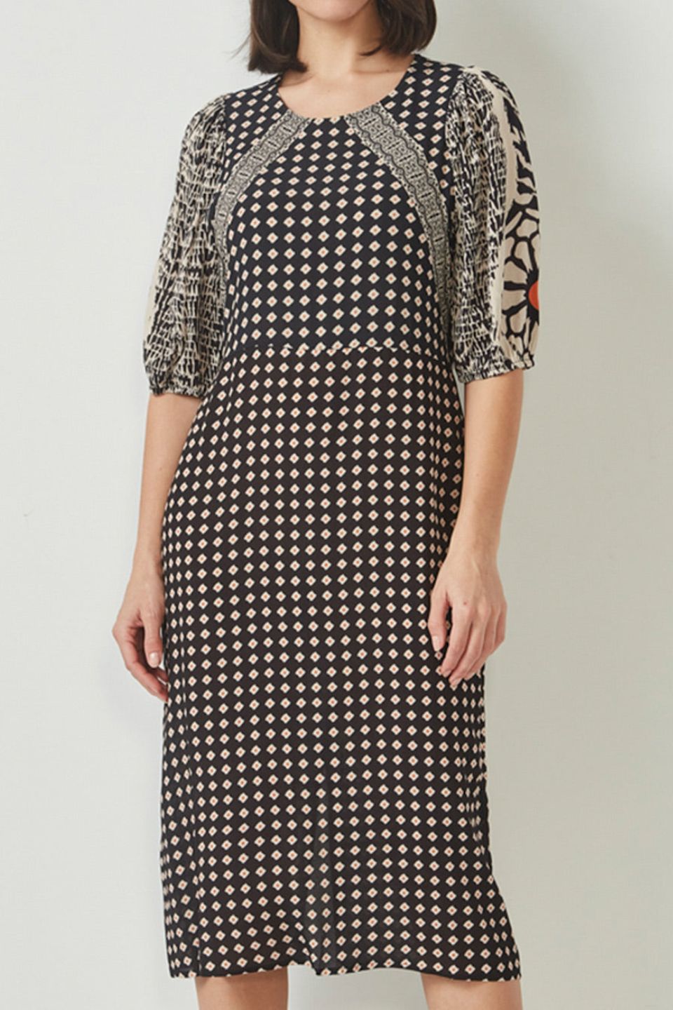 Inspire Dress Black Print