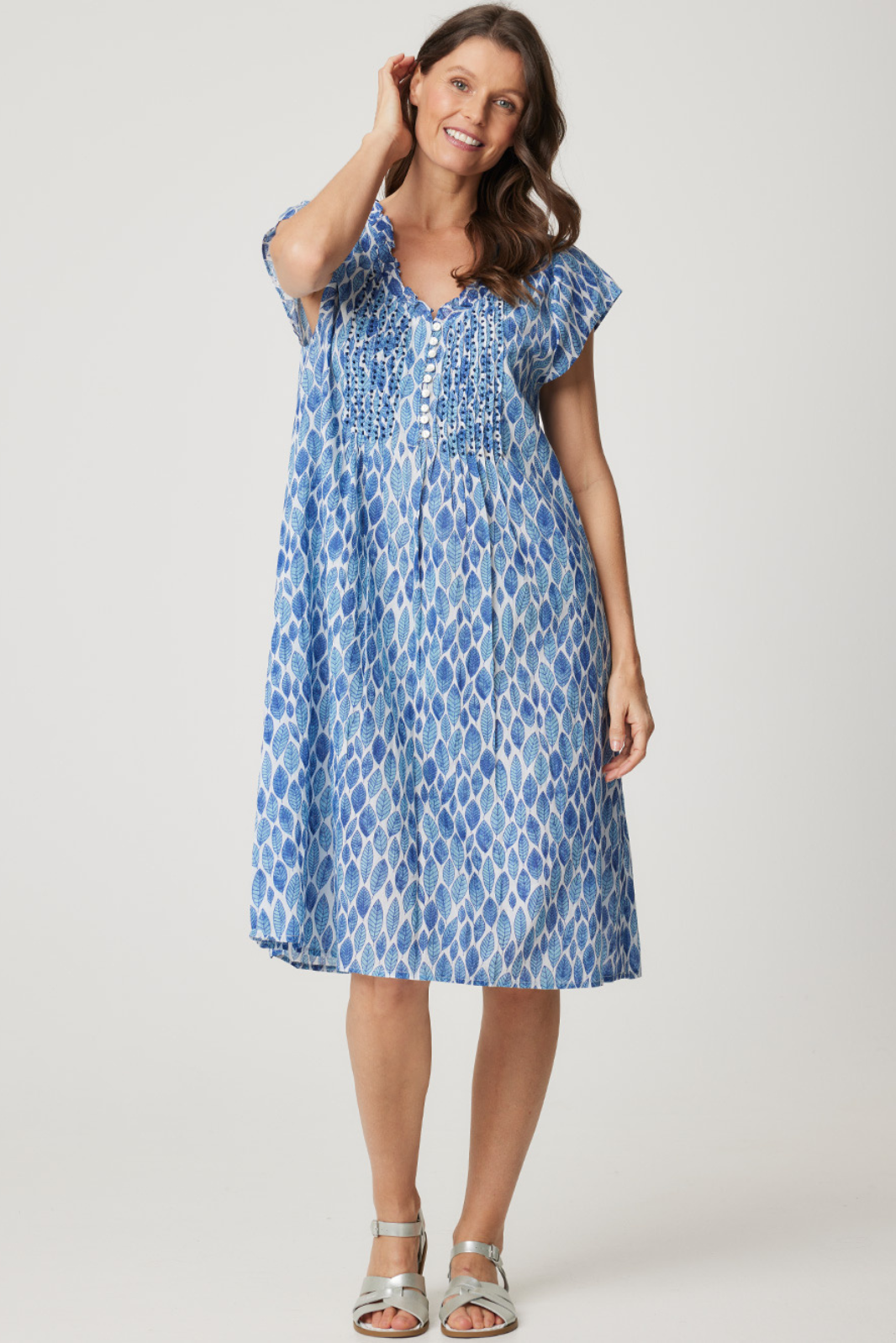 Darling Dress Blue Leaf