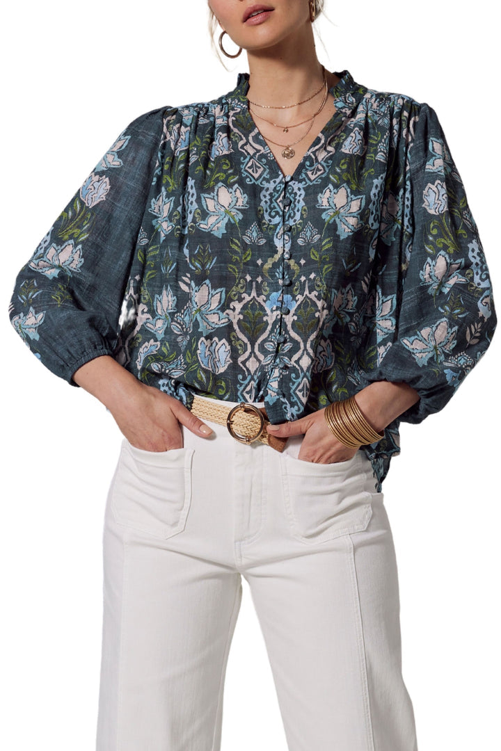 Lucca Blouse Indigo