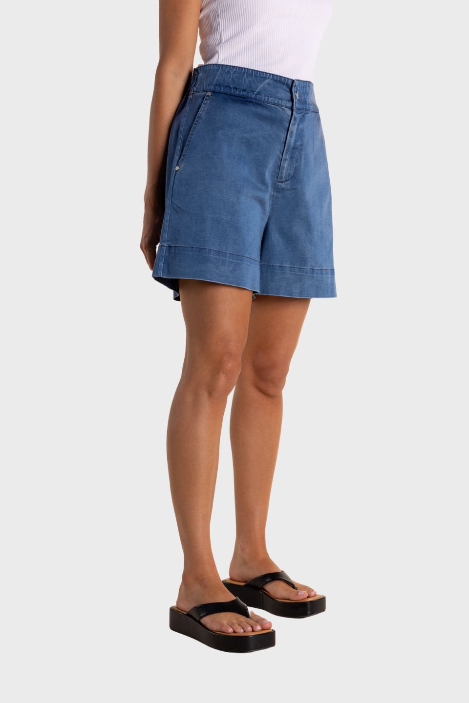 Denim Short Mid Wash