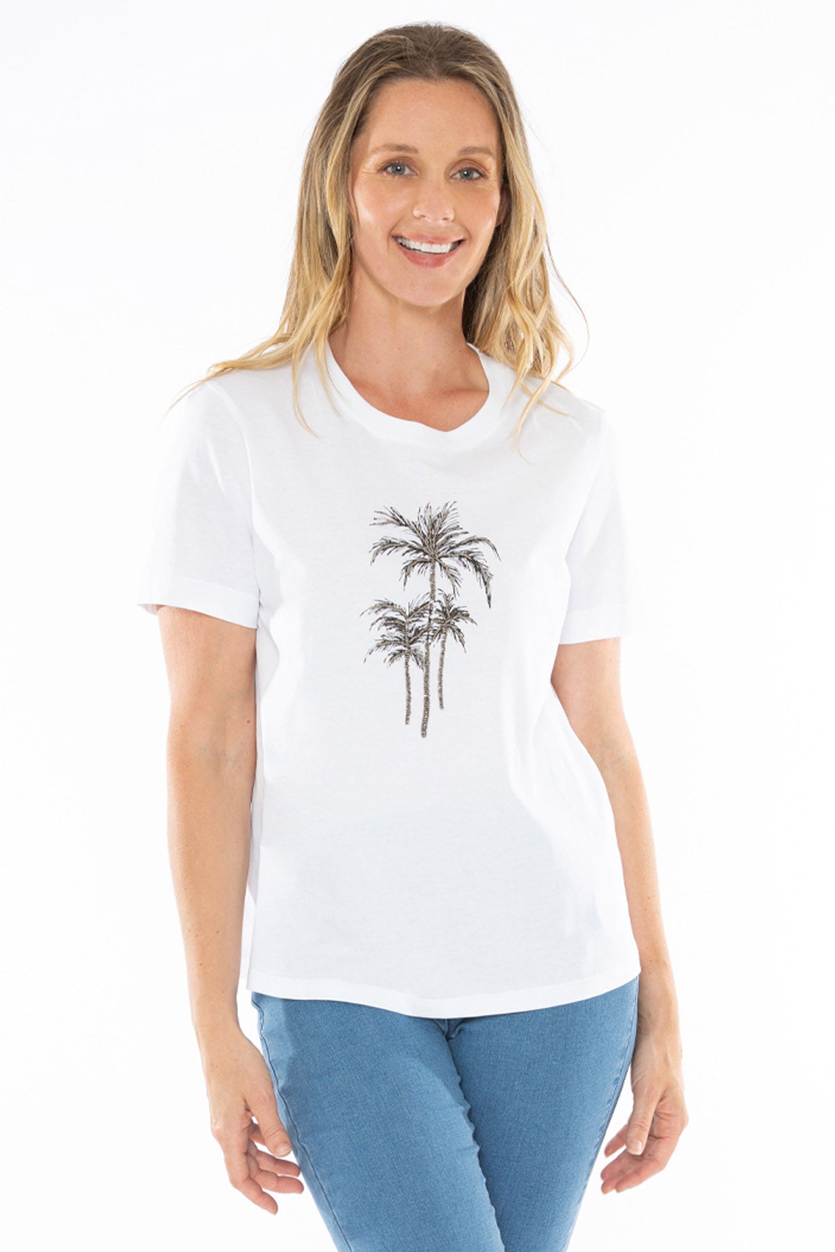 Beaded Palm Tee