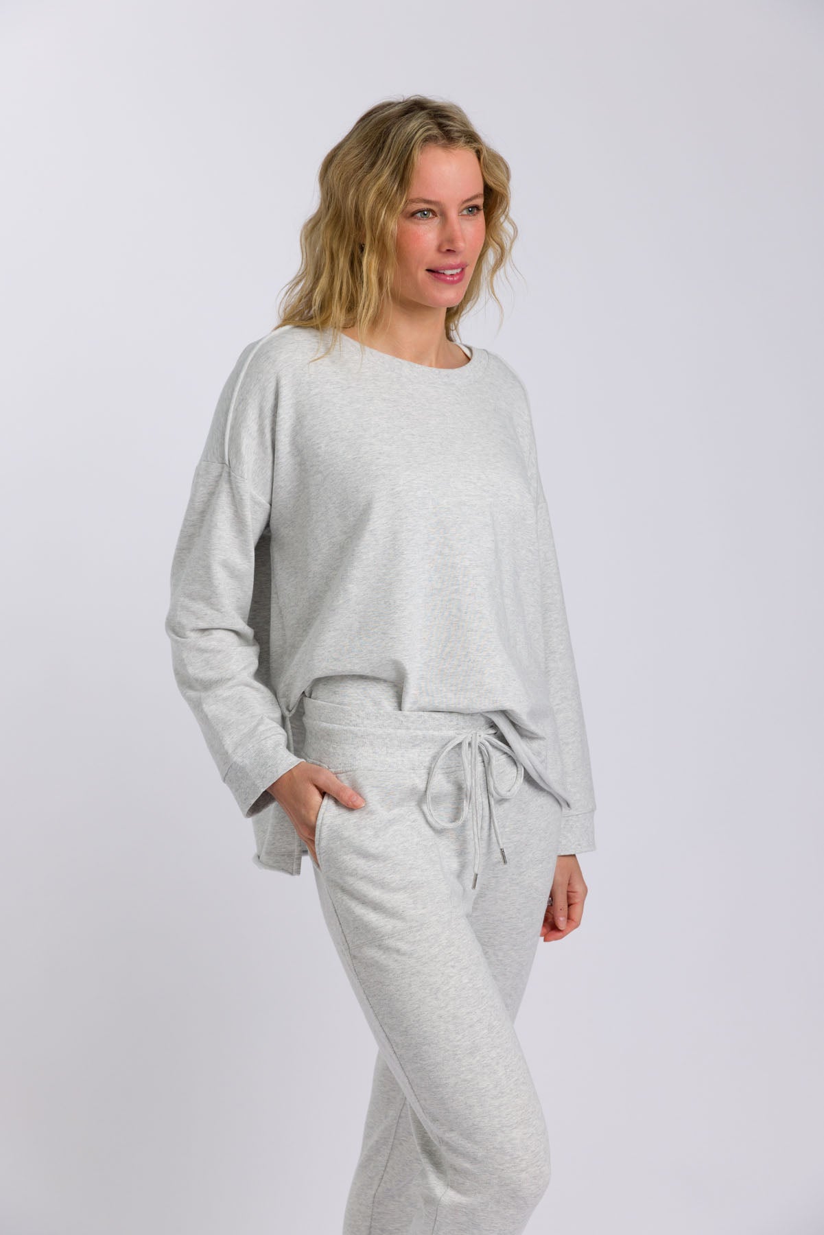 Heavenly Fleece Jogger Silver Marle