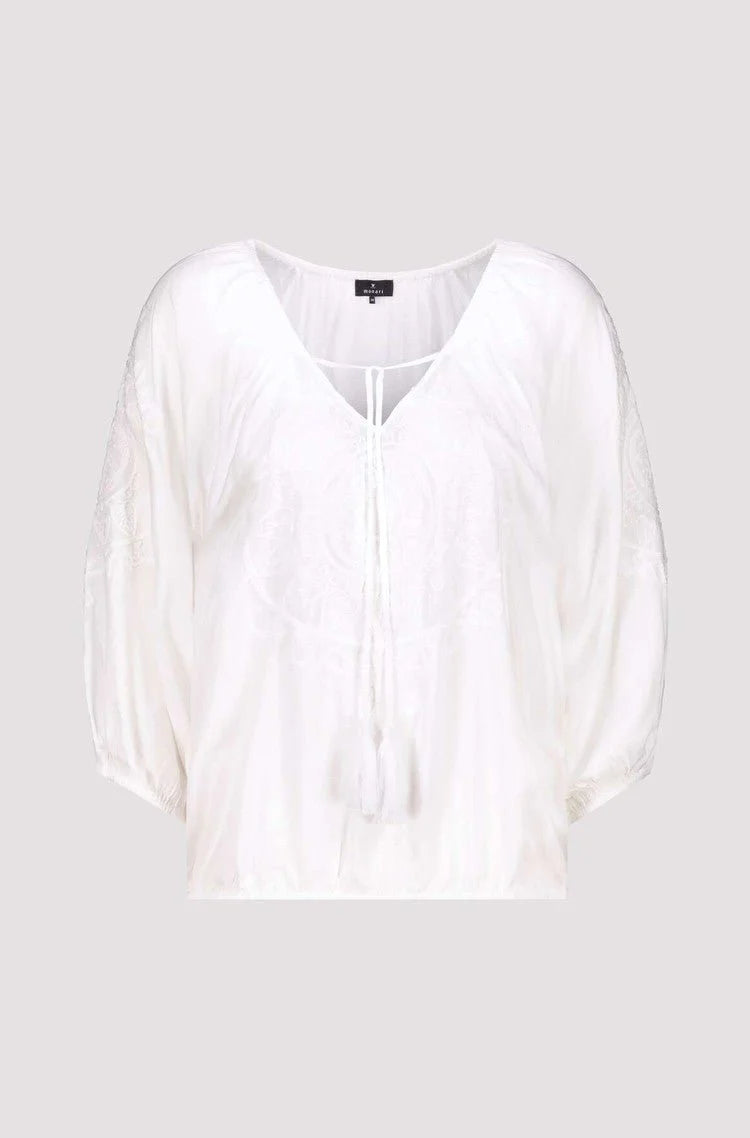 Blouse Embroidery Off White