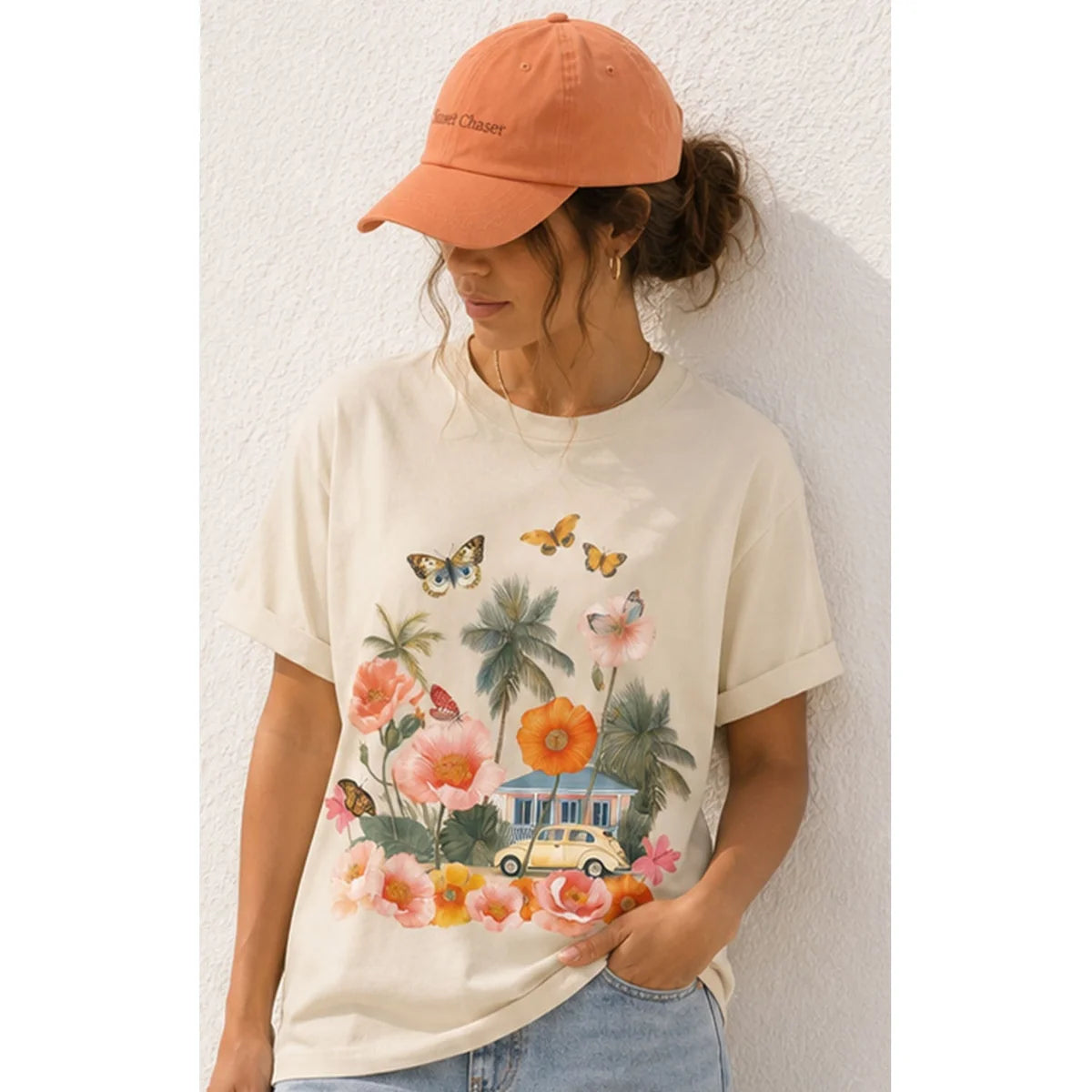 T Shirt Cream Beach House