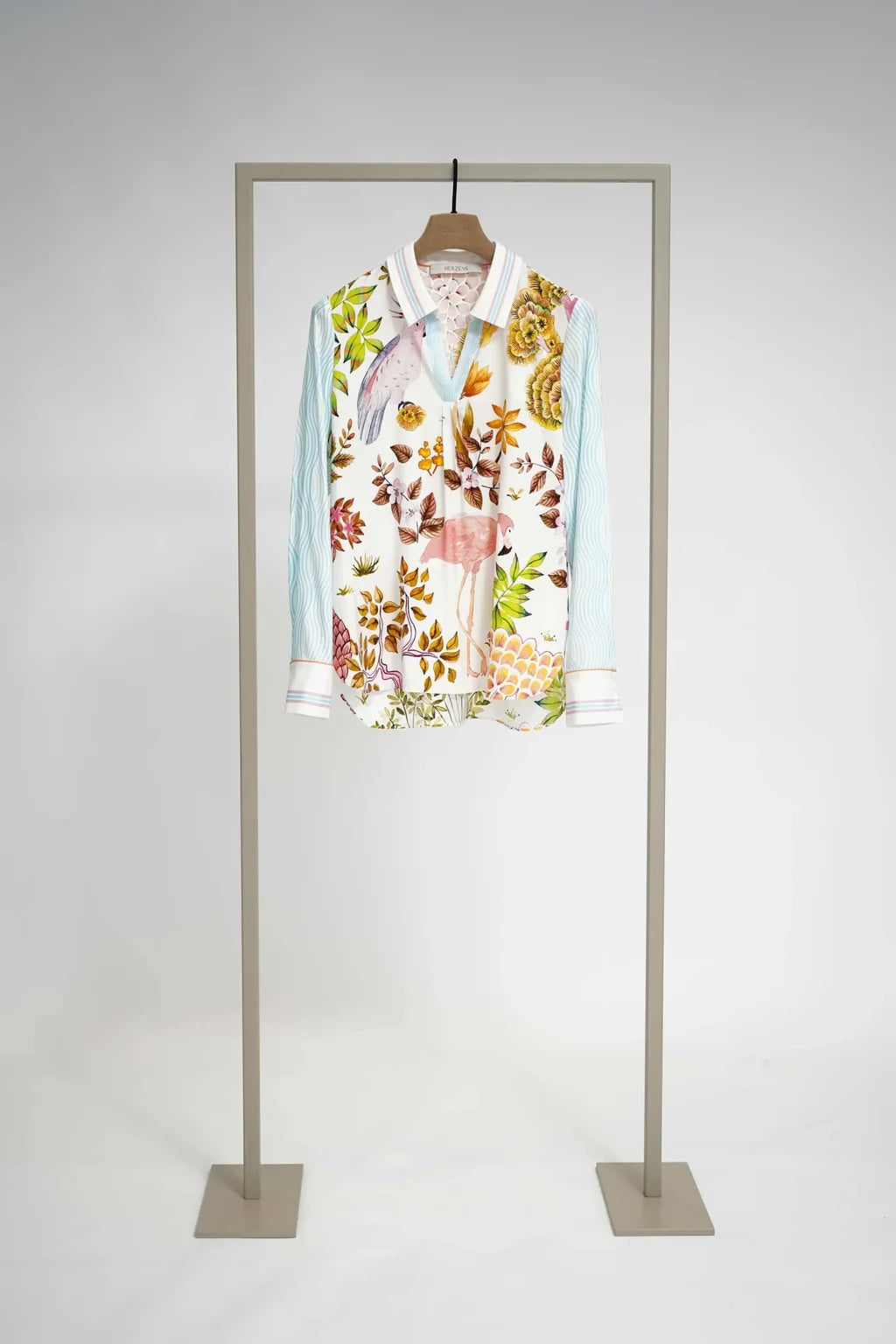 6069 Silk Blouse Pastell Multi