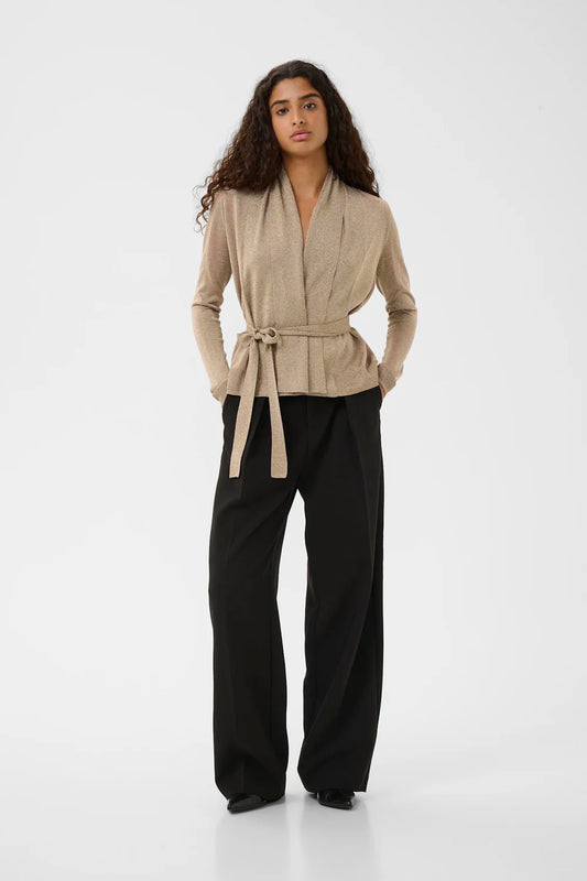 Tihaniiw Short Cardigan Dull Gold