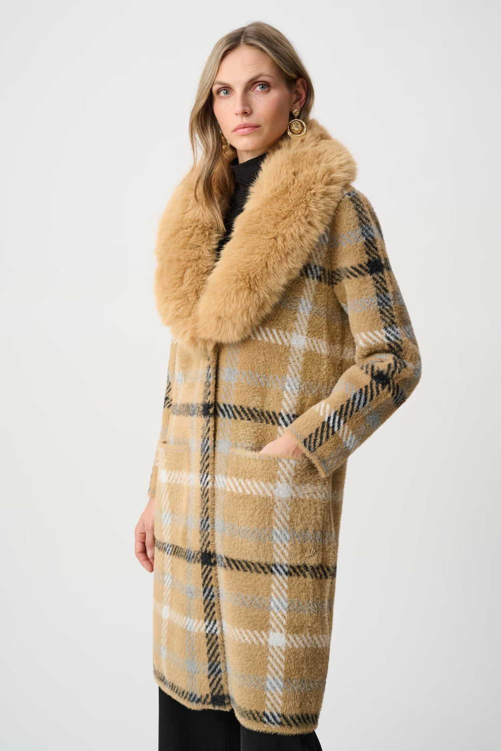 263954 Coat Camel Multi 4445