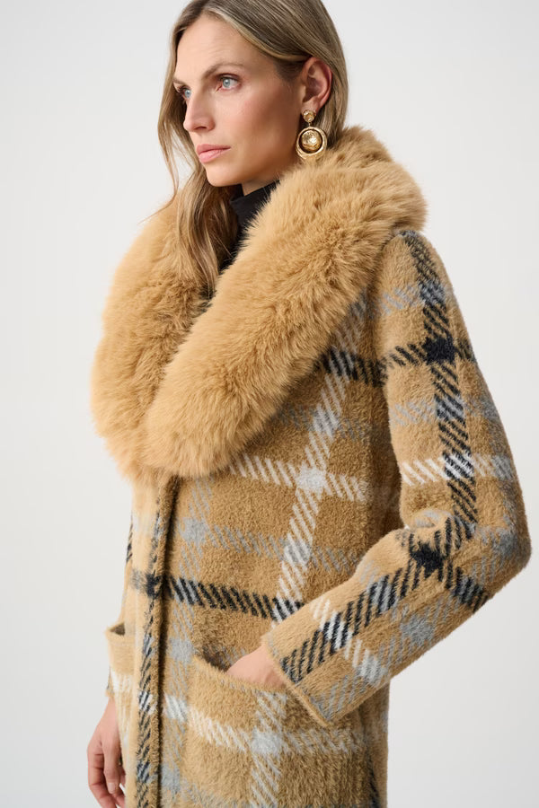 263954 Coat Camel Multi 4445
