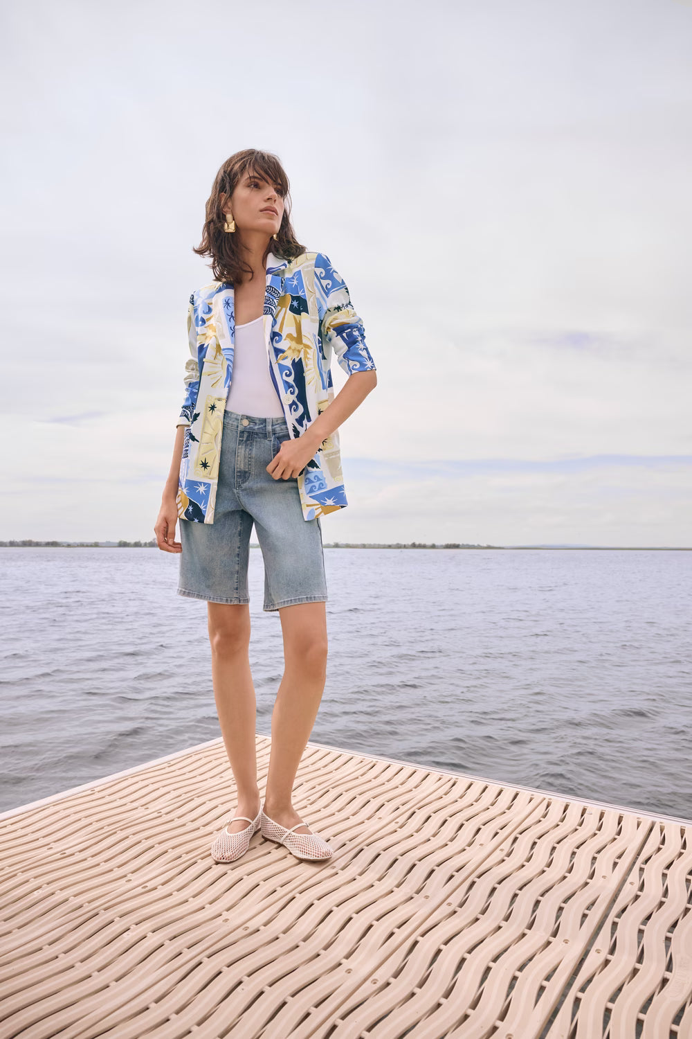 262941 Short Light Blue Denim