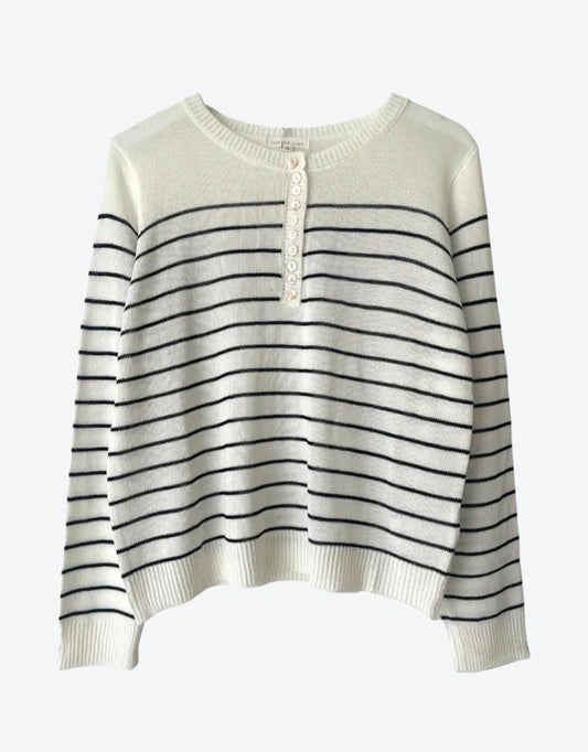 LL Gia Stripe Knit Black Stripe