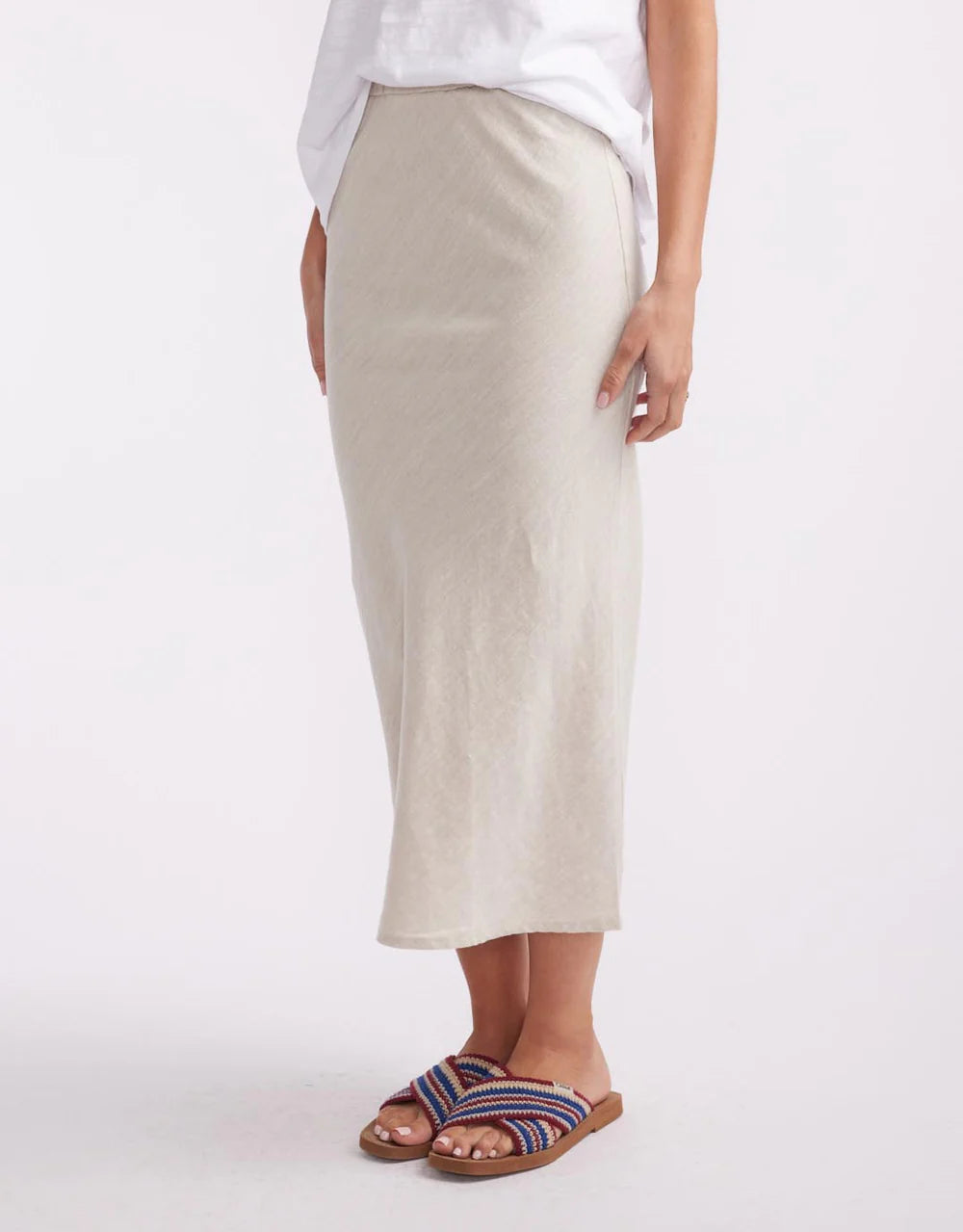 Linen Slip Skirt