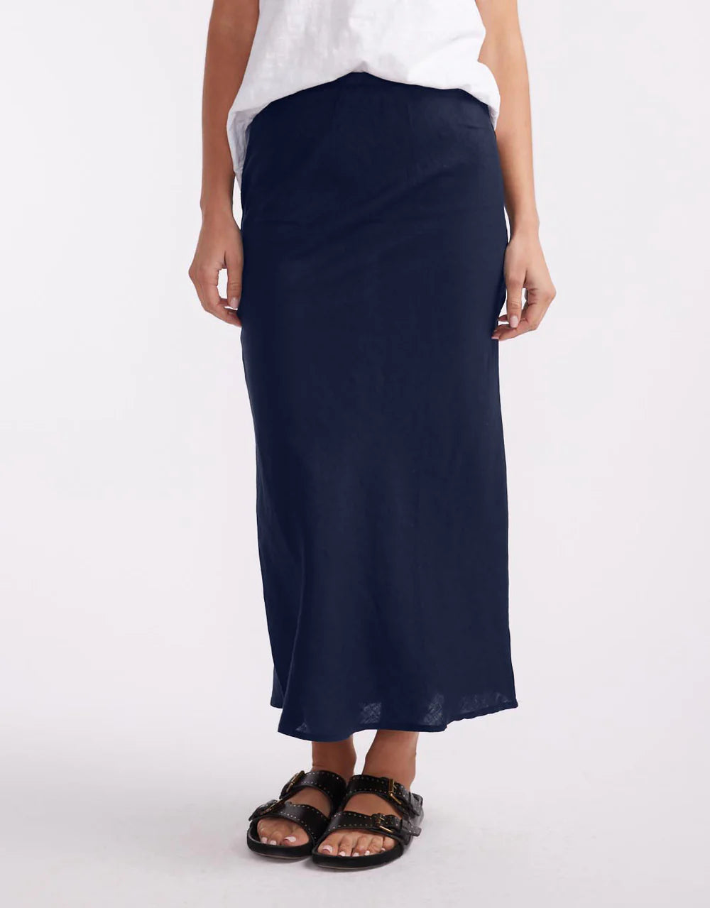 Linen Slip Skirt