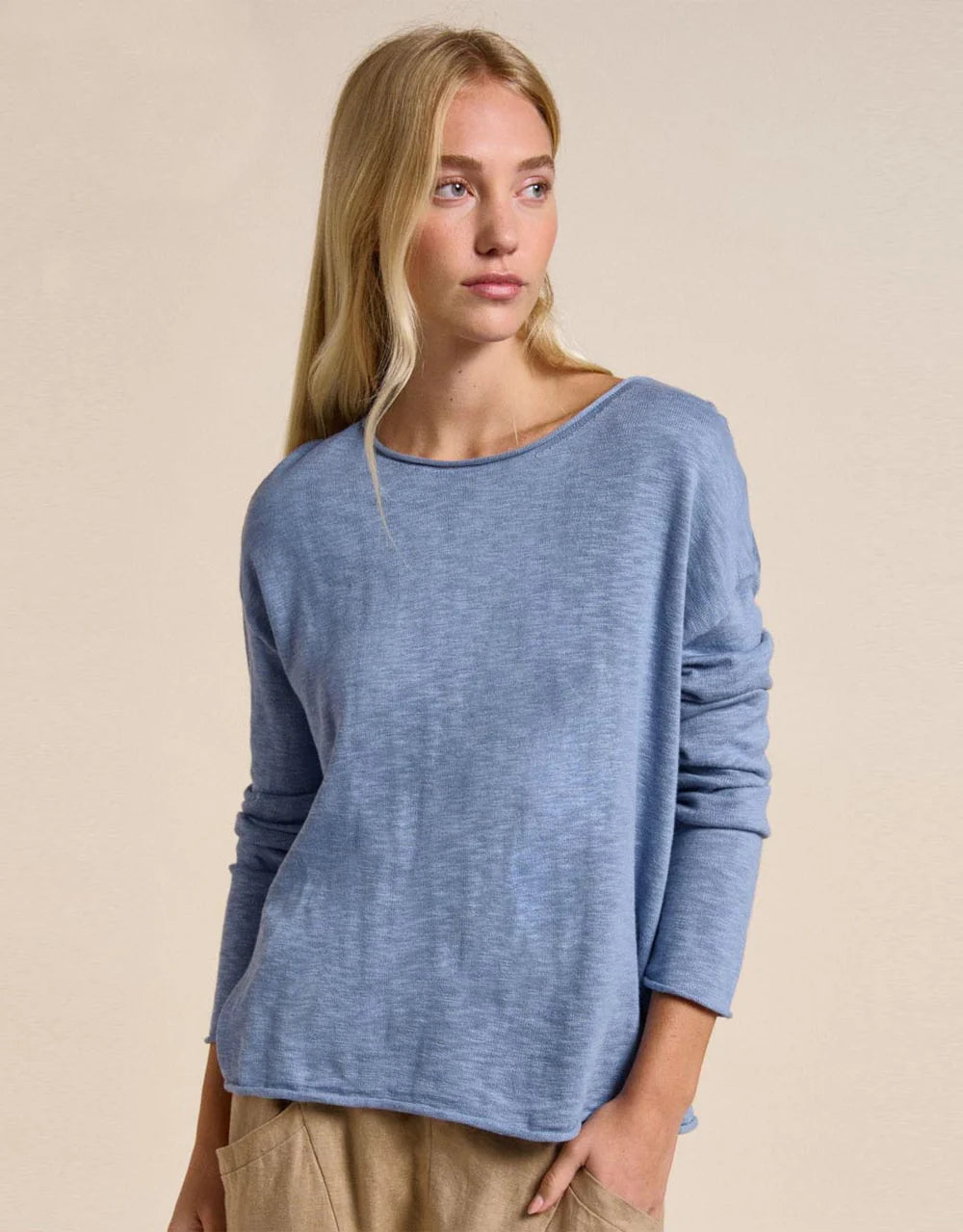 Nellie top Nantucket Blue