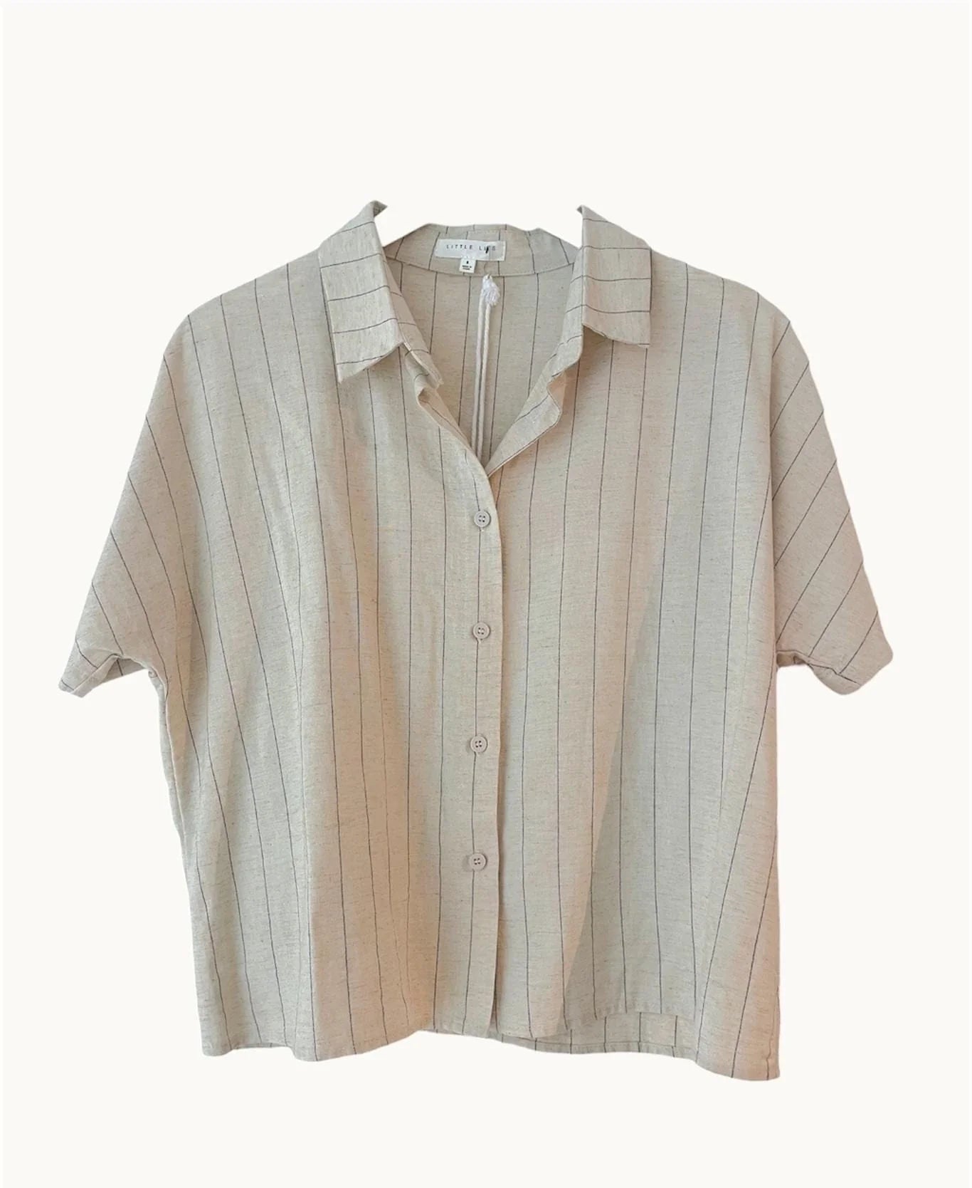 Pin Stripe Shirt Natural / Black